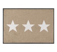 Tapis de sol lavable étoiles beige Wash+Dry Tapis de sol différentes tailles, choix de taille:50 x 75 cm