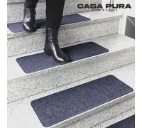 Tapis de sol Leipzig autocollant dans de nombreuses couleurs et formes Rectangulaire sans lèvre Bleu