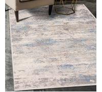 Tapis de Sol Mazovia - modèle PORTLAND - Qualité Oeko-Tex - Bleu Beige - 200 x 300 cm