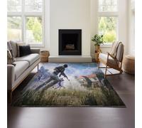 Tapis De Sol Moderne Playerunknown's Battlegrounds, pour Salon, Chambre d'enfant, Garçon, Poils Courts, Lavable, Antidérapant, Tapis De Jeu, Tapis De Voiture (Battlegrounds 01,160x240cm)