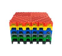 Tapis De Sol Modulaires Emboîtables Et Antidérapants For Garage, Dalles De Drainage For Station De Lavage Auto Extérieure, Paquets De 4/8/12/16/20(4 pieces)