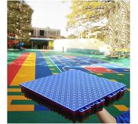 Tapis de Sol modulaires emboîtables for extérieur, Dalles de Terrain de Basket-Ball, Stade, Parc, Faux Trottoir(Green)