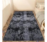 Tapis de Sol Moelleux Shaggy 200 x 200 cm Super Doux, Moelleux, Ne Perd Pas Ses Poils, Dessous Antidérapant, Pelucheux, Tapis à Poils Longs, Tapiss Antidérapant, pour Le Salon/Chambre, Tie Dye-B