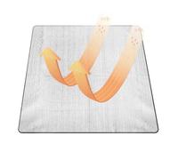 Tapis de Sol Mousse Alu 200x200 cm Couverture Isolante