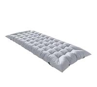 Tapis de sol Outsunny, matelas de camping pliable avec quatre sangles élastiques aux coins, tapis de camping pour lit de camp, tente, voyage, 200 x 80 cm, gris clair