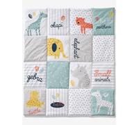 Tapis de sol patchwork Jungle baby multicolore 100X120