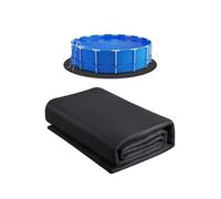 Tapis de Sol Piscine 367cm Rond Hors Sol Géotextile Evite Perforations Des Objets