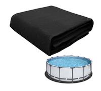 Tapis de Sol Piscine, Tapis De Revêtement De Sol De Piscine, Tapis sous Piscines Hors Sol Rond, Tapis De Piscine Rond pour Piscine & Spa, Tapis Isolant pour Sol Protège et Isole (7.62m/25ft)
