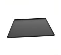 Tapis de sol portable en silicone imperméable avec bord surélevé pour protection de machine à laver et appareil à la maison ou au bureau Noir 50 x 50 cm