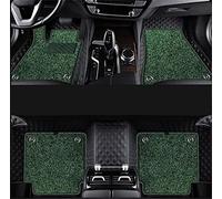 Tapis de Sol pour 911 718 pour Cayenne SUV pour Cayman pour Macan pour Panamera en Cuir Véritable Personnalisé Tapis De Sol De Voiture Tapis Tapis de Voiture(Vert Noir)