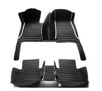 Tapis de Sol pour A5 F53 Berline Deux Portes 2017-2024 Tapis Sol Voiture Tapis Coffre/Dossier(Black White)