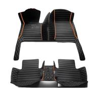 Tapis de Sol pour A5 F53 Berline Deux Portes 2017-2024 Tapis Sol Voiture Tapis Coffre/Dossier(Black Orange)