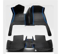 Tapis de Sol pour A5 F53 Berline Deux Portes 2017-2024 Tapis Sol Voiture Tapis Coffre/Dossier(Noir Bleu)