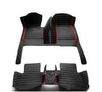 Tapis de Sol pour A5 F53 Berline Deux Portes 2017-2024 Tapis Sol Voiture Tapis Coffre/Dossier(Noir Rouge)