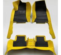 Tapis de Sol pour A5 F53 Berline Deux Portes 2017-2024 Tapis Sol Voiture Tapis Coffre/Dossier(Yellow Black)