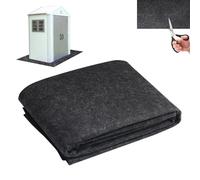 Tapis de sol pour abri de jardin en feutre noir, imperméable, résistant à la poussière, lavable, épais et doux, antidérapant, protège le sol des abris de l'usure, du liquide, de la poussière, de
