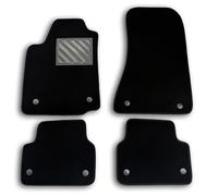 Tapis de Sol pour Alfa Romeo 159 Deuxième série à partir de 2008 - Tapis de Voiture sur Mesure, Antidérapants, Seuil en Caoutchouc renforcé, Boutons de Fixation