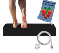 Tapis de sol pour améliorer le sommeil, 100 x 30 cm, tapis de sol pour la santé, tapis de sol avec cordon de mise à la terre britannique