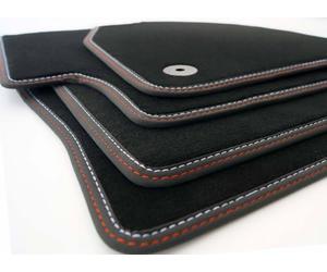 Tapis de sol pour Audi A4 S4 RS4 (B9) et A5 Sportback, double couture décorative en velours, ensemble de 4 tapis, qualité originale