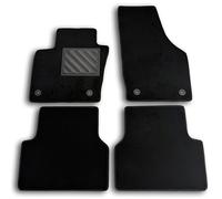 Tapis de Sol pour Audi Q3 I 2011-2018 sur Mesure, antidérapant, Talonnette en Caoutchouc renforcé, Boutons de Fixation