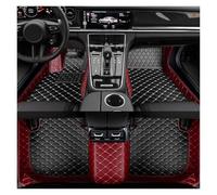 Tapis De Sol pour BMW E82 2 Portes 2004-2013 Tapis De Sol Intérieurs Accessoires en Similicuir(Wine Red Black)