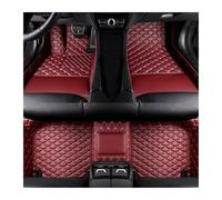 Tapis de Sol pour BMW M4 F83 Cabriolet 2014-2018 2019 Tapis Sol Voiture en Cuir Artificiel(VIN Rouge)