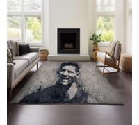 Tapis De Sol pour Chaise D'ordinateur Lionel Messi, Chaise De Jeu Pivotante, Tapis Antidérapant pour Bureau (Messi 03,150x200 cm)