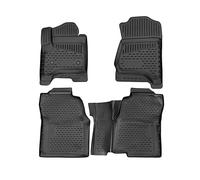 Tapis De Sol Pour Chevrolet Silverado 2014-2019 En Caoutchouc Tpe 3d Noir 4pcs