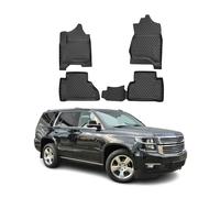Tapis de sol pour Chevrolet Tahoe 2015-2024 en caoutchouc TPE 3D Noir 4Pcs