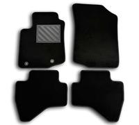 Tapis de Sol pour Citroen C1 II à partir de 2014 - sur Mesure, antidérapant, Talonnette renforcée en Caoutchouc et Boutons d'ancrage, Noir