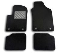 Tapis de sol pour Fiat 500 Hybrid à partir de 2020 - tapis de voiture sur mesure, antidérapant, talonnette en caoutchouc renforcé, boutons d'ancrage uniquement version HYBRID