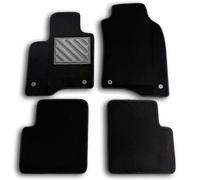 Tapis de Sol pour Fiat Panda III à partir de 2012 > sur Mesure, Talonnette en Caoutchouc renforcé, antidérapant, Boutons de Fixation, Noir