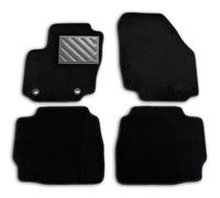 Tapis de sol pour Ford Mondeo IV de 2007 à 2013, Berline et Station Wagon, sur mesure antidérapant, talonnette en caoutchouc renforcée, Noir