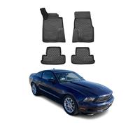 Tapis de Sol pour Ford Mustang 2010-2013 en Caoutchouc TPE 3D Noir 4Pcs