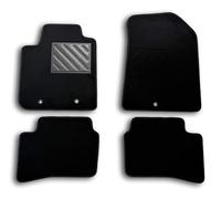 Tapis de Sol pour Hyundai i10 II (BA) de 2013 à 2019 Tapis de Voiture sur Mesure, antidérapant, Talonnette en Caoutchouc renforcé