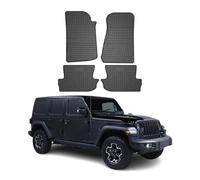 2017-2025 Jeep Wrangler Tapis en caoutchouc noir 4 pcs