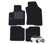 Tapis de sol pour Lancia New Ypsilon à partir de 2011, Tapis de Voiture, Moquette de Haute Qualité, 2 Broches de Sécurité, Talonnette en Caoutchouc