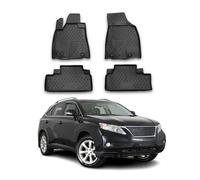 Tapis de Sol pour Lexus RX350 2009-2014 en Caoutchouc TPE 3D 4Pcs Noir