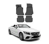 Tapis de Sol pour Mercedes Classe C A205 2018-2021 Cabrio Caoutchouc TPE 3D Noir