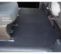 Tapis de sol pour Mercedes Vito Classe V W447 (à partir de 2014) 1ère rangée de sièges Tapis de voiture en velours Ajustement 3 + 4 rails Noir