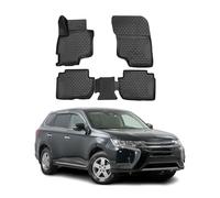 Tapis de Sol pour Mitsubishi Outlander PHEV 2014-2019 TPE Noir