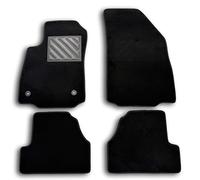 Tapis de Sol pour Opel Mokka et Mokka X de 2012-2020 sur Mesure, antidérapant, Talonnette en Caoutchouc renforcé, Boutons de Fixation, Noir