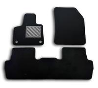 Tapis de Sol pour Peugeot 5008 II à partir de 2016 - sur Mesure, antidérapant, Talonnette en Caoutchouc renforcé, Boutons de Fixation