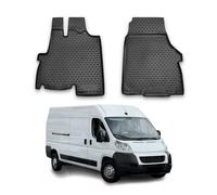 Tapis de sol pour Peugeot Boxer 2006-2023 1ère rangée caoutchouc TPE Noir 2Pcs