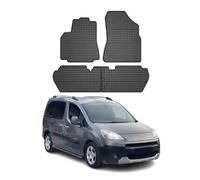 Tapis de Sol pour Peugeot Partner Tepee II 2008-2018 OMAC 3D Noir Caoutchouc