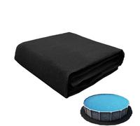 Tapis de Sol pour Piscine, 300x300cm Tapis de Revêtement de Sol de Piscine, Tapiss Piscin Hors Sol Rectangulaire, Feutre Absorbant l'eau, Contre Les Perforations pour Gravier, Béton, Bois, Pierre
