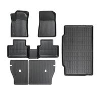 Tapis de Sol pour R&enault pour Clio 2019-2024 Tous Temps Imperméable Antidérapant Résistant Usure Accessoires Automobiles Coffre Doublure Tapis Sol Voiture(6 pièces)