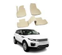 Tapis de sol pour Range Rover Evoque 2011-2019 en caoutchouc TPE 3D Beige 4Pcs