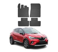 2019-2025 Renault Captur Tapis en caoutchouc noir 4 pièces