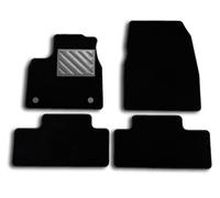 Tapis de Sol pour Renault Megane E-Tech Electric à partir de 2022 - sur Mesure, antidérapant, Talonnette en Caoutchouc renforcé, Boutons d'ancrage